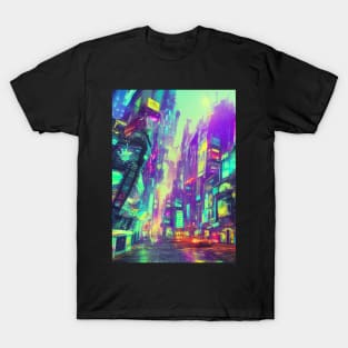 Japan Neon City Lights T-Shirt